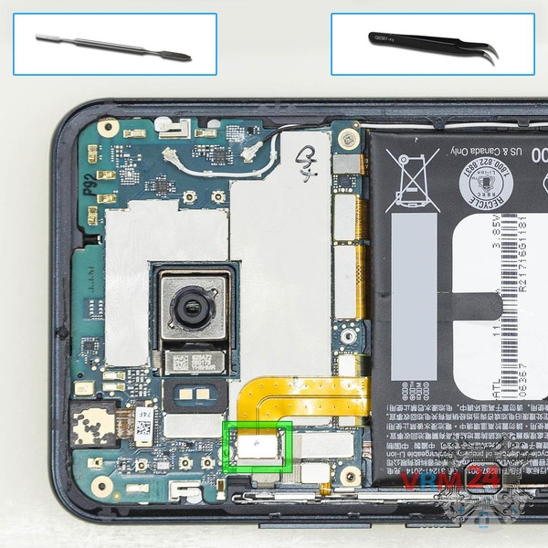 Disconnect the battery connector