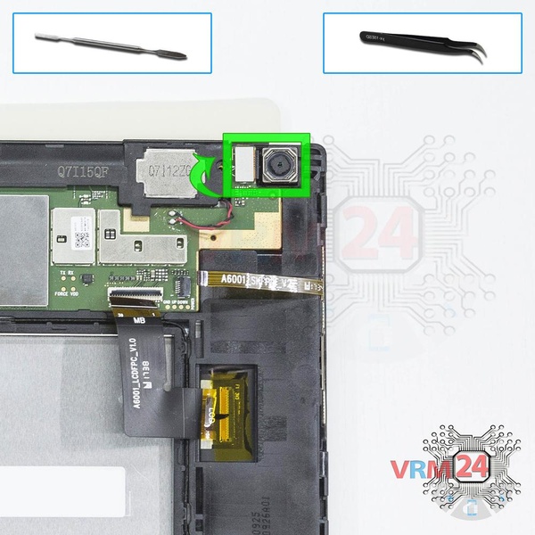 Remove the rear camera