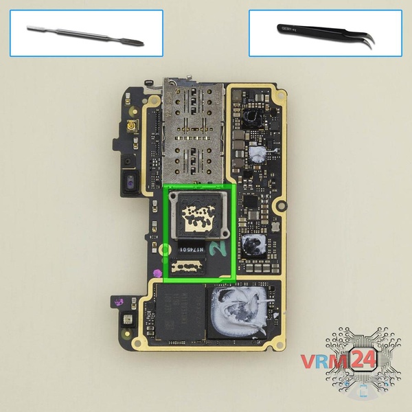 Remove the rear camera