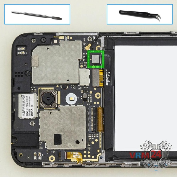 Déconnectez le connecteur de la batterie