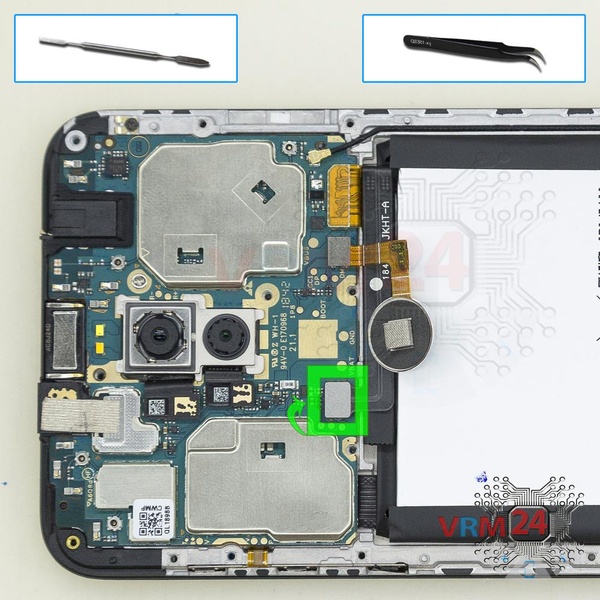 Déconnectez le connecteur de la batterie