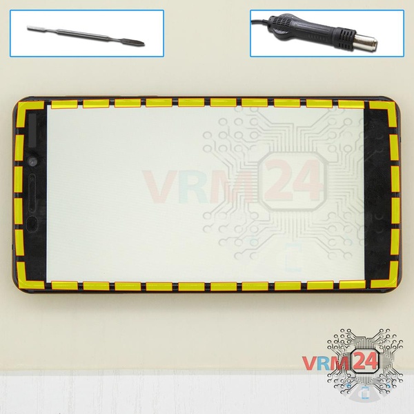 Open the display module