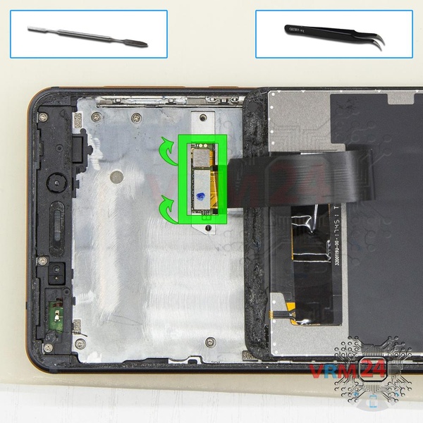 Disconnect the battery connector