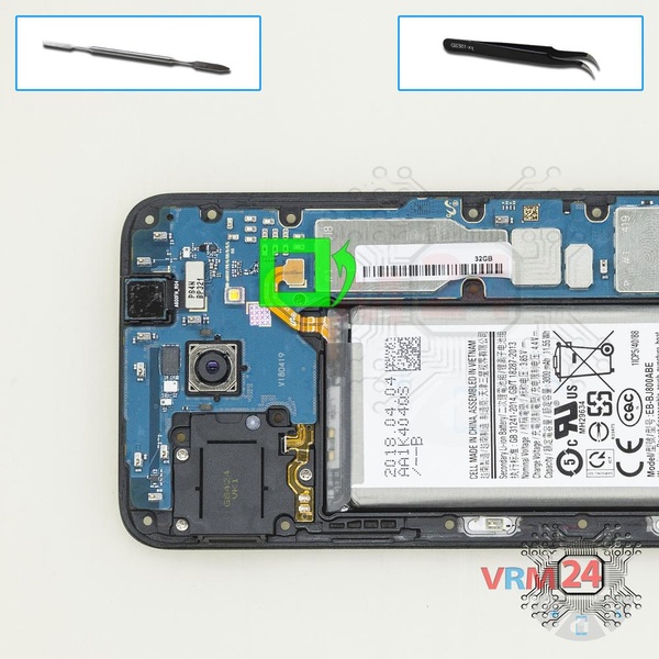 Desconecte el conector de la batería