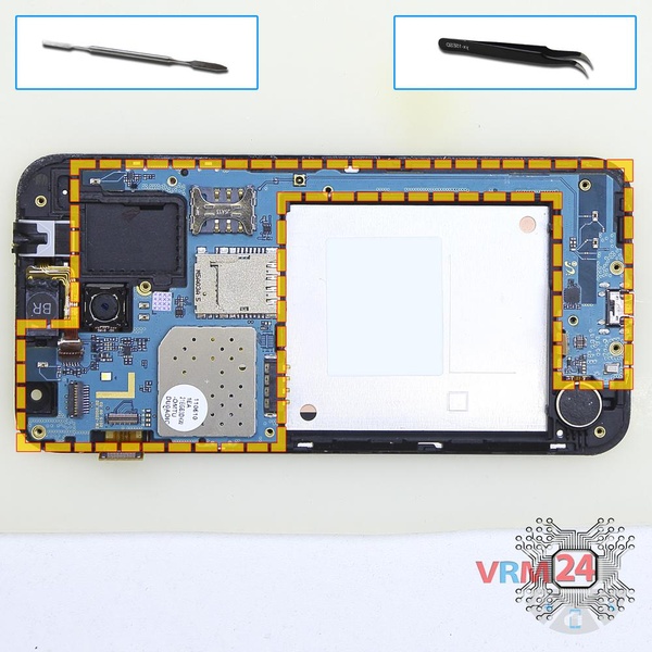 Remove the motherboard