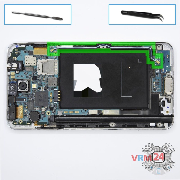 Retire el cable coaxial