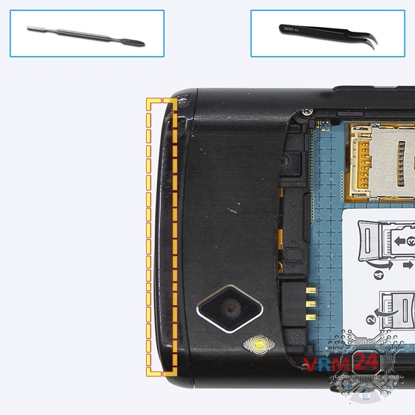 Ouvrez la coque arrière