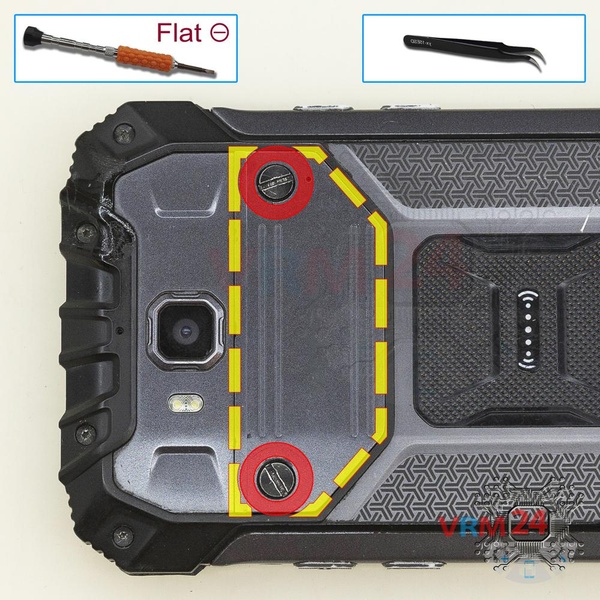 Ouvrez la coque arrière