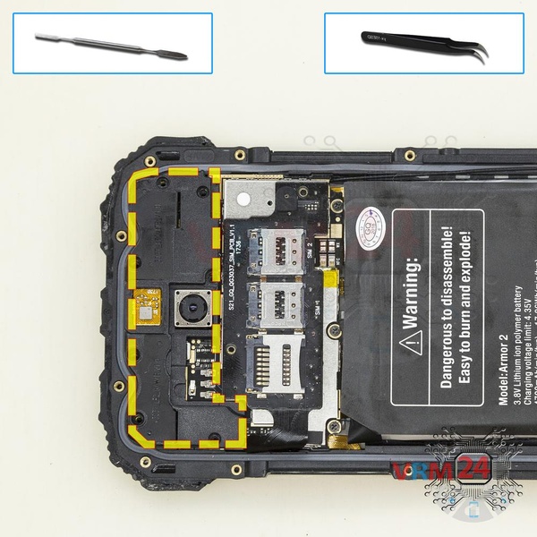 Ouvrez la coque arrière