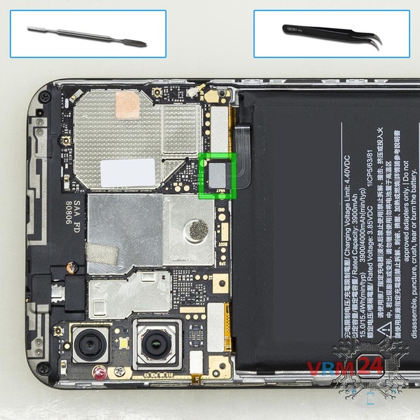 Desligar o conector da bateria