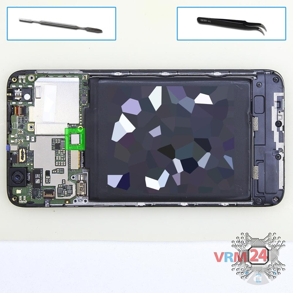 Disconnect the battery connector