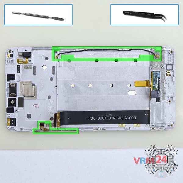 Retire el cable coaxial