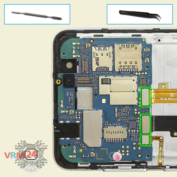 Disconnect the connectors