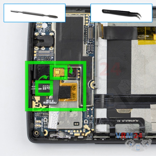 Remove the rear camera