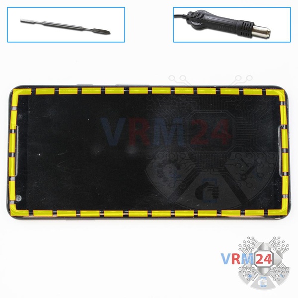 Open the display module