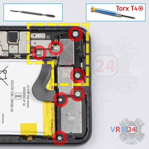 Unscrew the screws