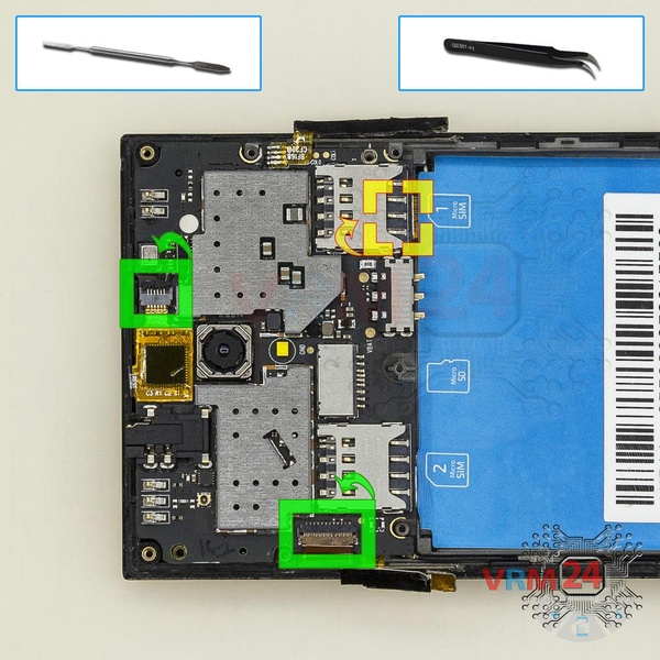 Disconnect the connectors