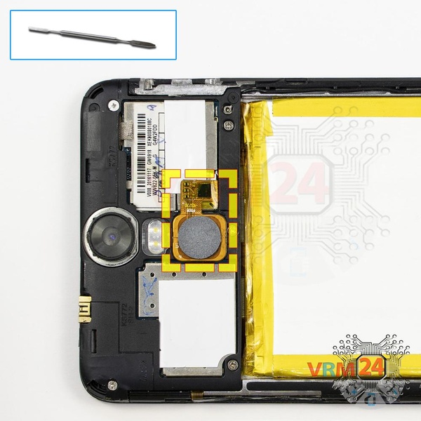 Remover o sensor de impressões digitais
