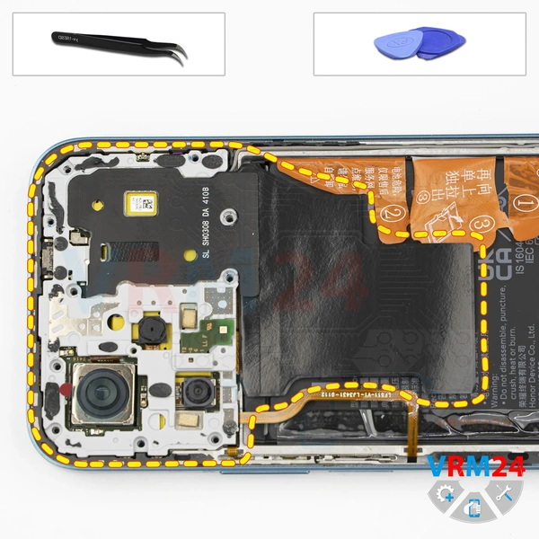 Ouvrez la coque arrière