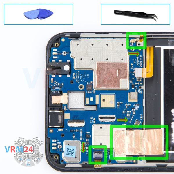 Disconnect the connectors