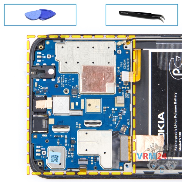 Remove the motherboard