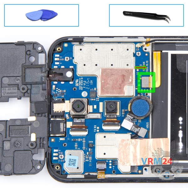 Disconnect the battery connector