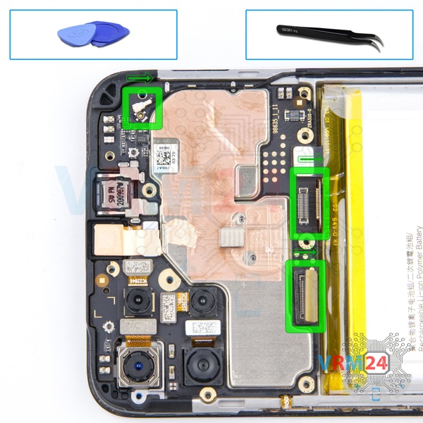 Disconnect the connectors