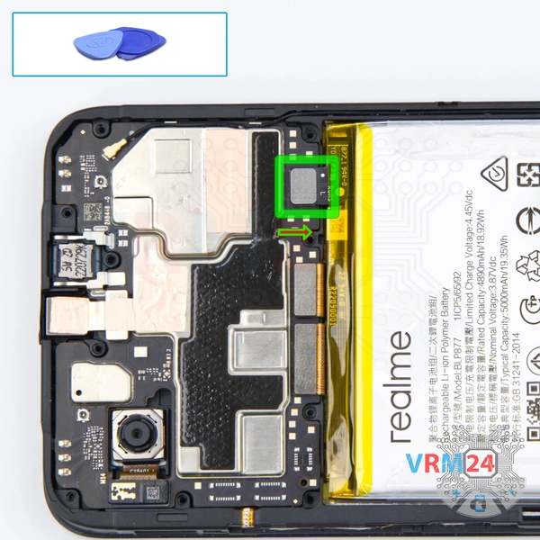 Déconnectez le connecteur de la batterie