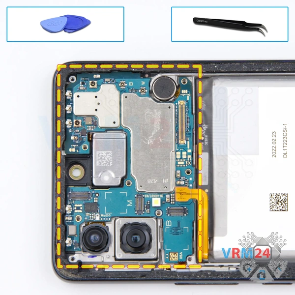 Remove the motherboard