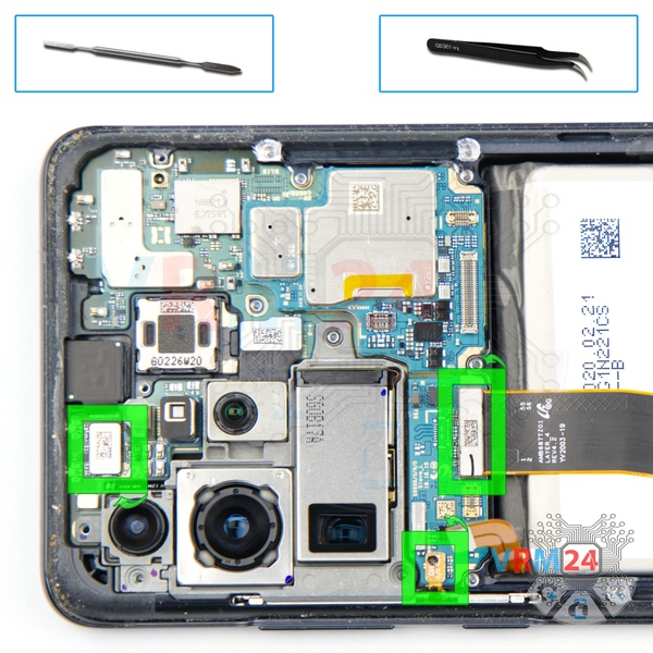 Disconnect the connectors