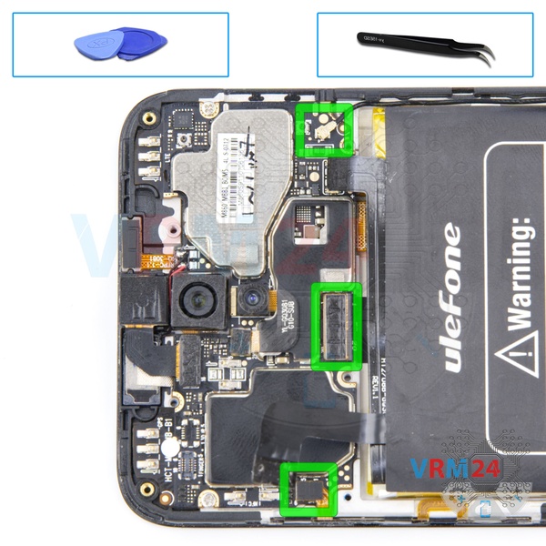 Disconnect the connectors