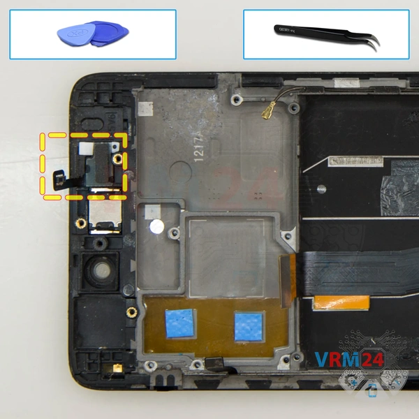 Retire el sensor de proximidad