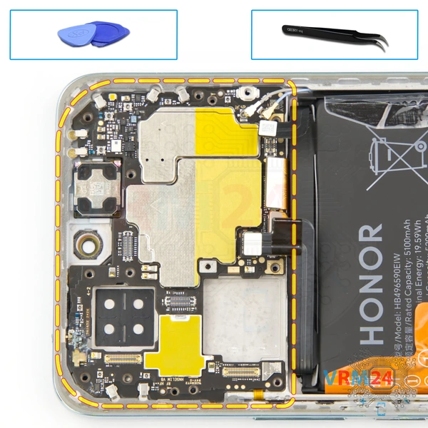 Remove the motherboard
