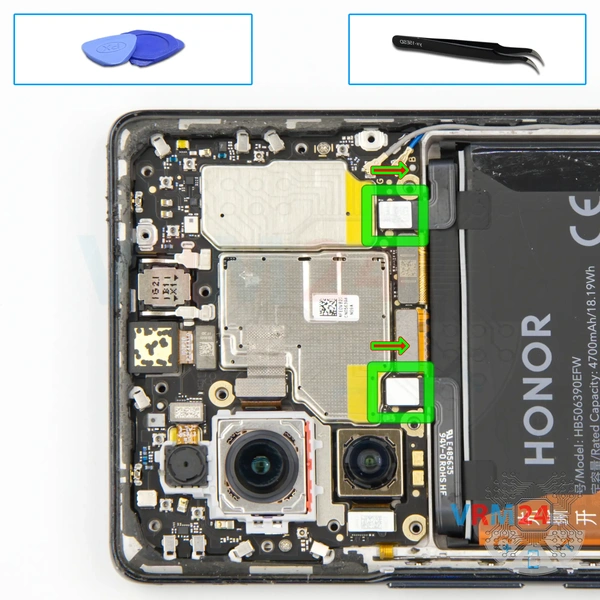 Desconecte el conector de la batería