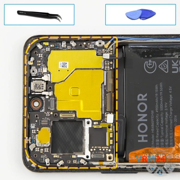 Remove the motherboard