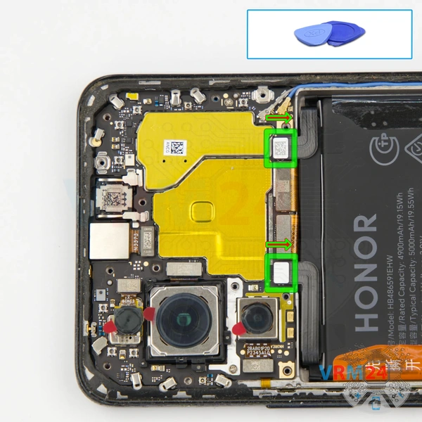 Disconnect the battery connector