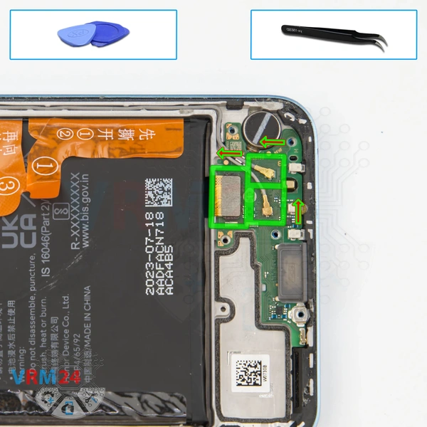 Disconnect the connectors