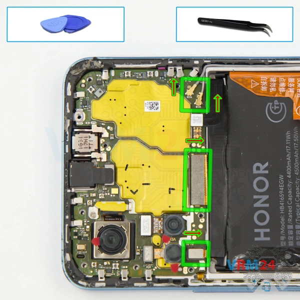 Disconnect the connectors