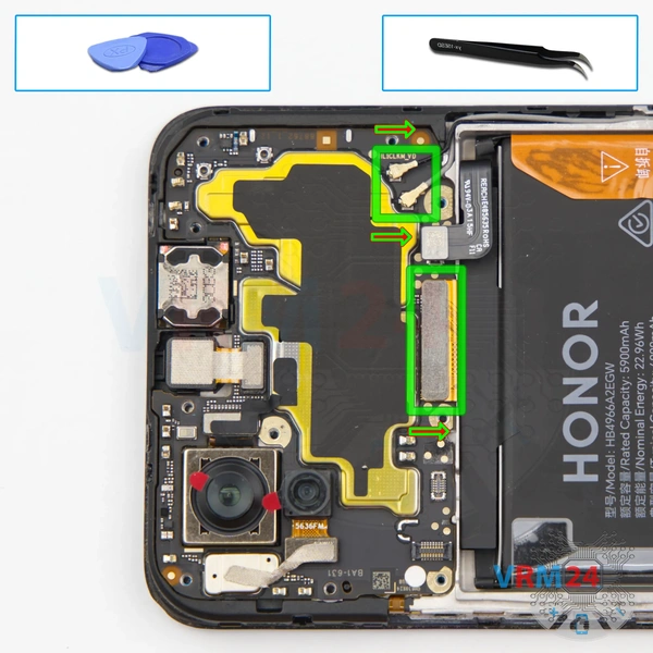 Disconnect the connectors