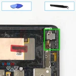 Remova a porta do fone de ouvido
