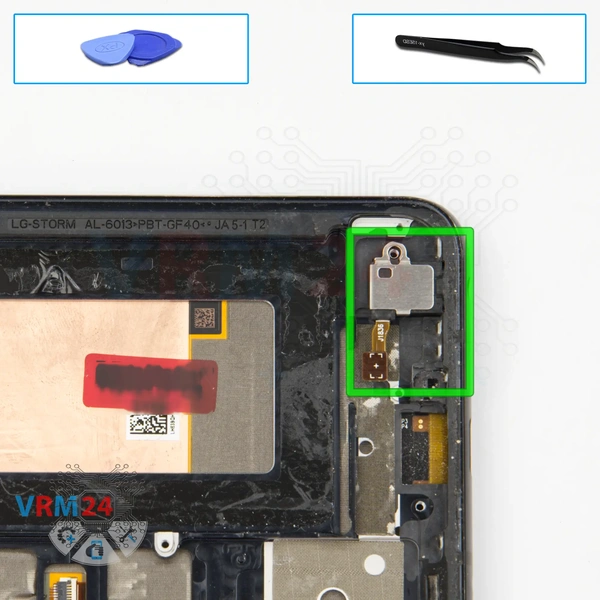 Remova a porta do fone de ouvido