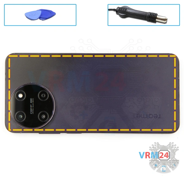 Ouvrez la coque arrière