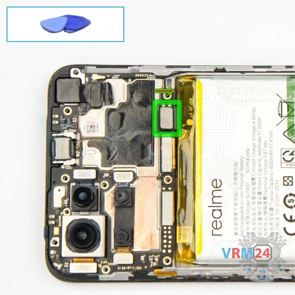 Déconnectez le connecteur de la batterie