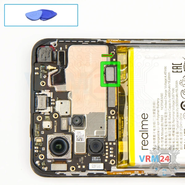 Déconnectez le connecteur de la batterie
