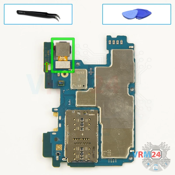 Remove the rear camera