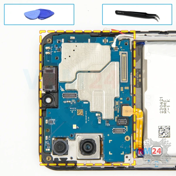 Remove the motherboard
