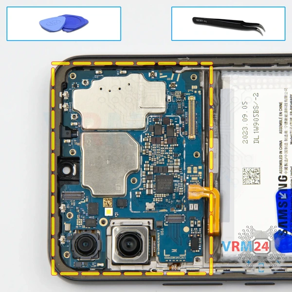 Remove the motherboard