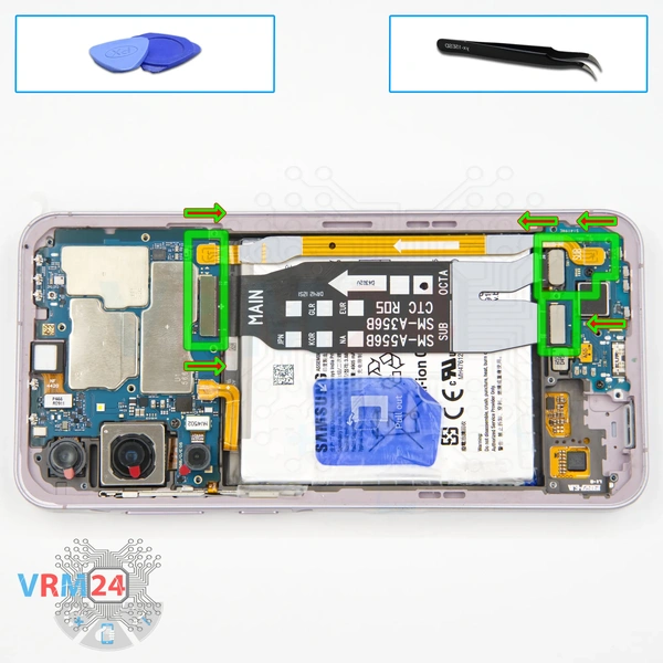 Retirar los cables entre placas