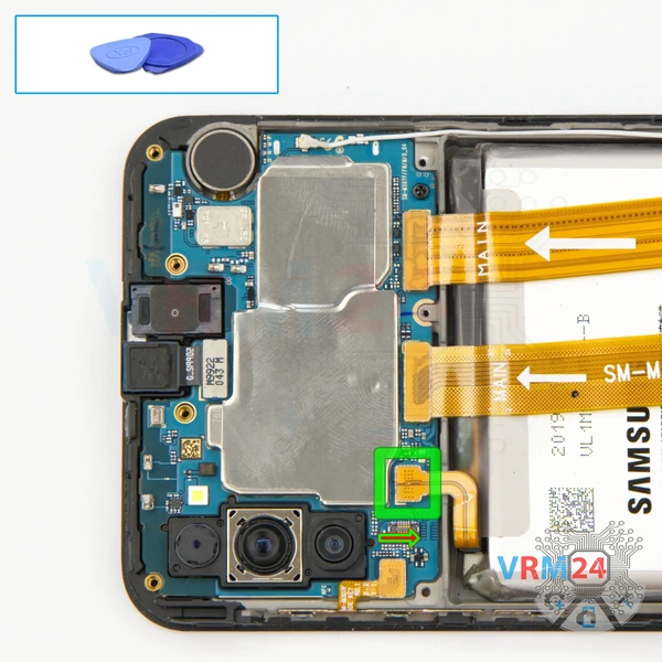 Déconnectez le connecteur de la batterie