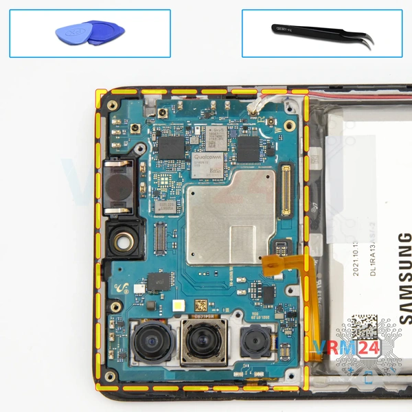 Remove the motherboard